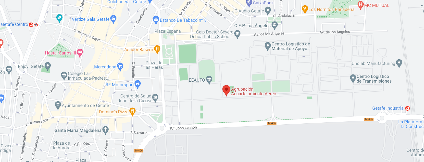 Zona recuperada por el Ayuntamiento de Getafe en el acuartelamiento del ACAR